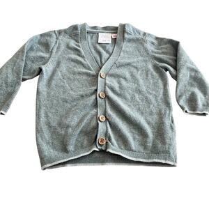 Zara Boys Green Cardigan Sweater - Size 12-18 Months